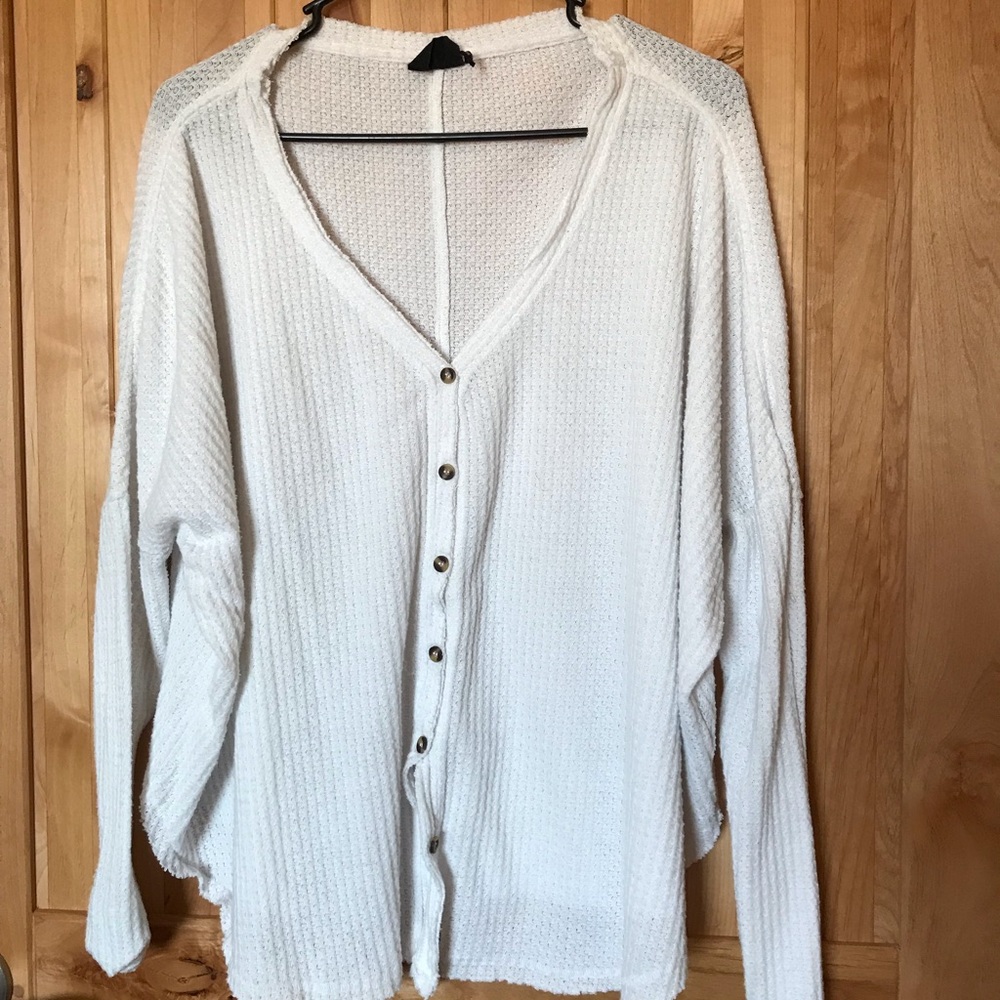 Out From Under Oversized Henley Shirt